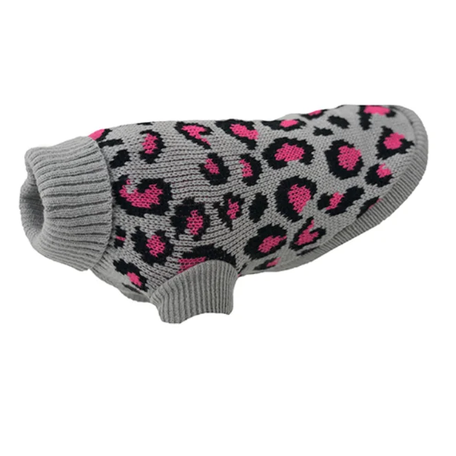 - Custom pet birthday cakeHuskimo Jumper -  Leopard Pink (46cm)