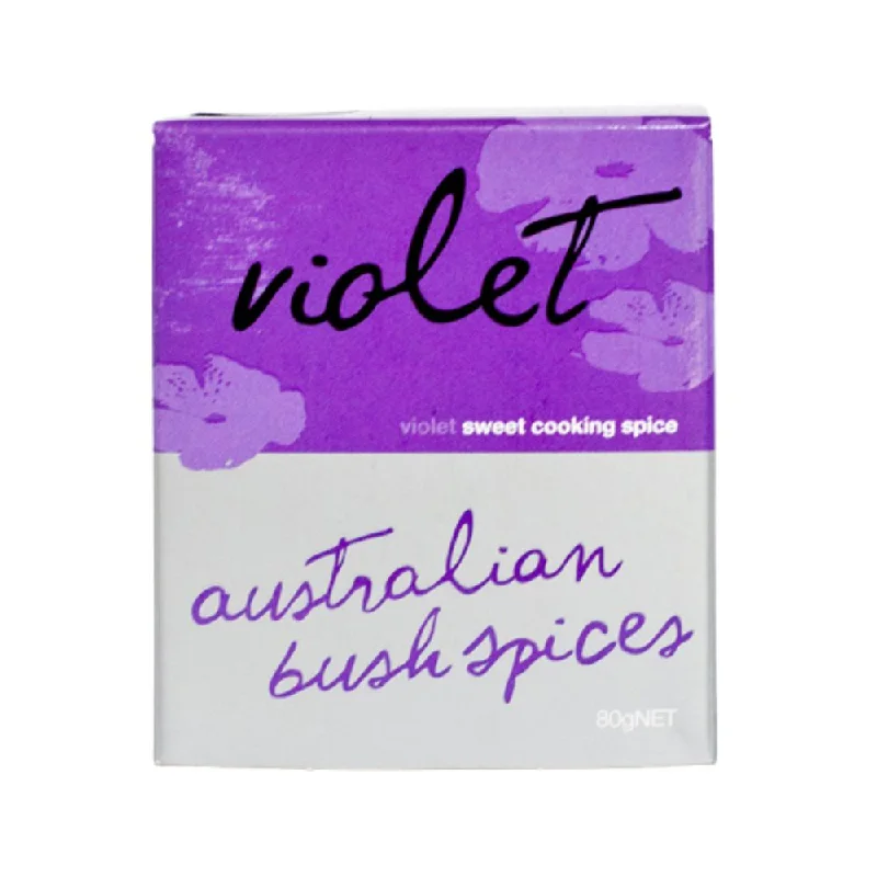 - Air box TSA certified check-inAustralian Bush Spices - Violet Sweet Cooking Blend 80g (cardboard box)