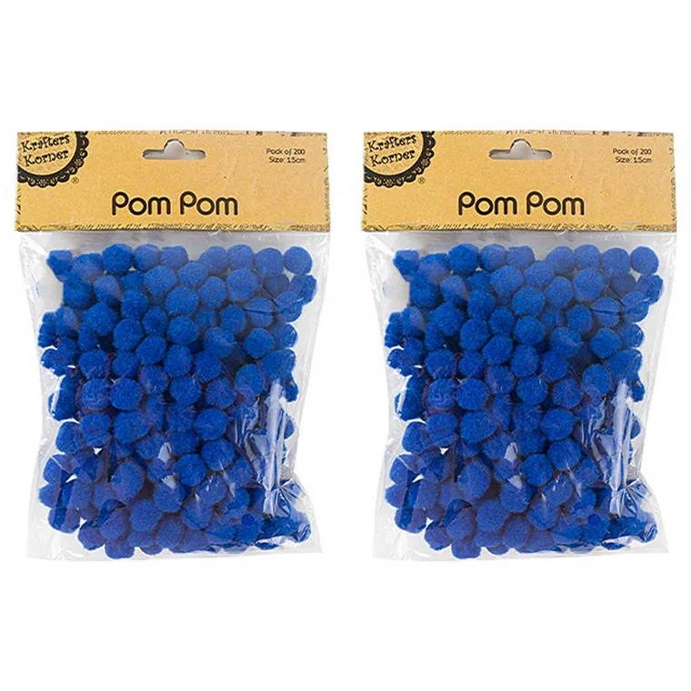 - Chinchilla cooling ice nest ceramic platePom Pom, Dark Blue, 200pk, 1.5cm