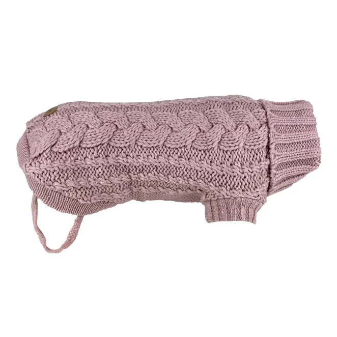 - Foldable and portable cat bagHuskimo Jumper -  French Knit - Rose Pink (52cm)