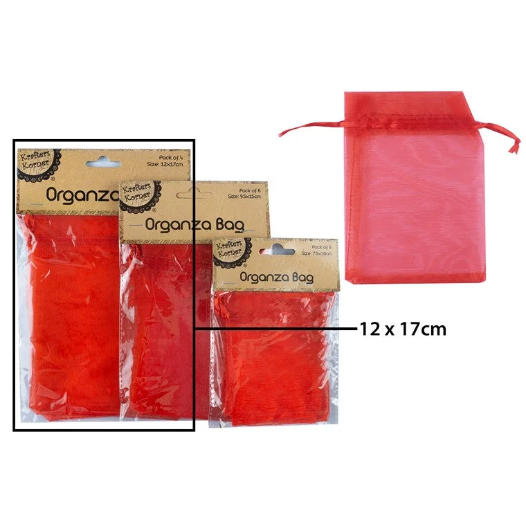 - Pet monitor with cameraOrganza Bag, Red, 4pk