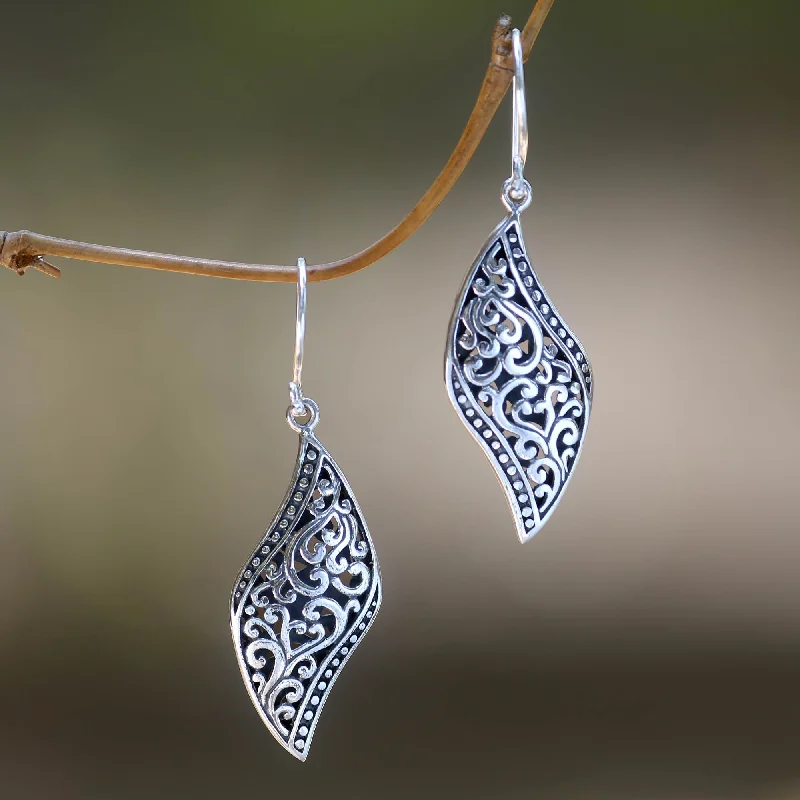 - Pet vitamin complex nutrition tabletsVoluptuous Leaf Ornate Leaf Theme Balinese Sterling Silver Artisan Earrings