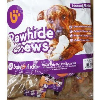 Pet ProductsBonofido 6 inch Rawhide Knot Bones (20 pack)