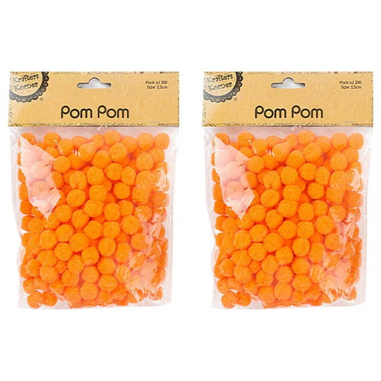 - Dog disposable foam shower gelPom Pom, Orange, 200pk, 1.5cm