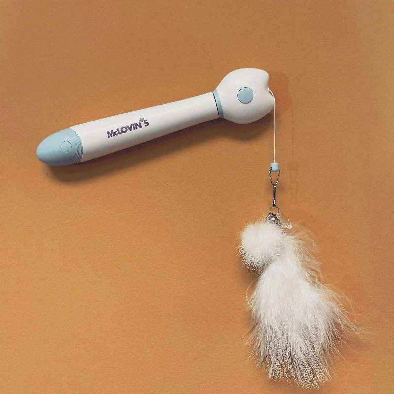 - Cat nail clippers with LED lightsMcLovin's 3-in-1 Cat Wand Toy with Feather Cat Teaser