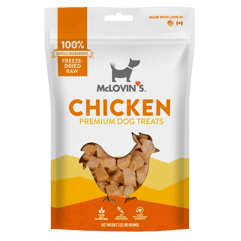  -Fish-containing dog foodFreeze Dried Raw Chicken Dog Treats, 3 oz