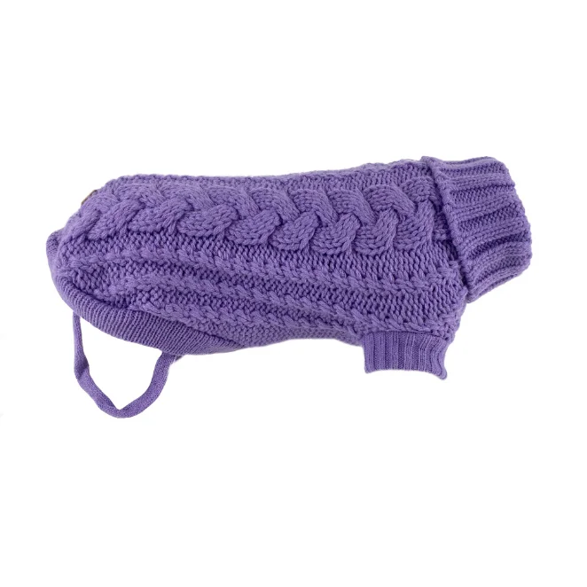 - Dog heart rate monitoring collarHuskimo Jumper -  French Knit - Lavender (52cm)