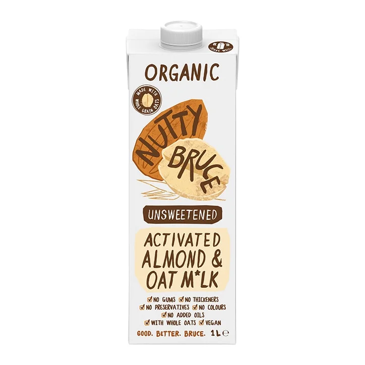 - Air box TSA certified check-inNutty Bruce Activated Unsweetened Almond & Oat M*lk 1L