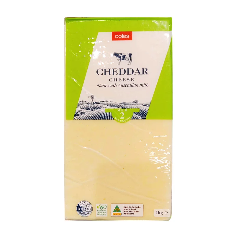 - Foldable and portable cat bagColes Cheddar Cheese Block 1kg