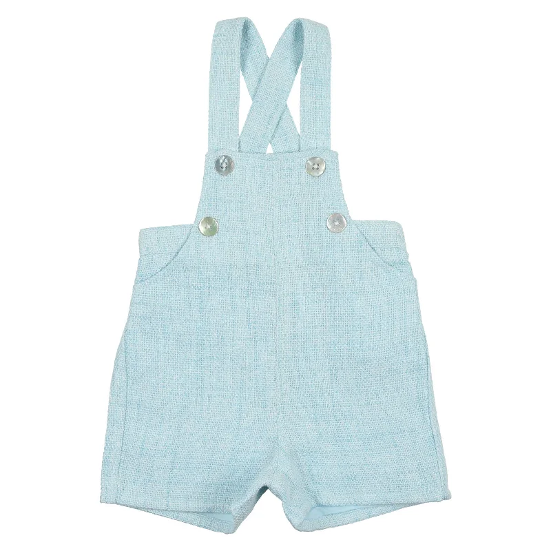  -Splash-proof food bowl AND Anti-choking slow food bowlCoco Blanc Pale Blue Woven Overalls