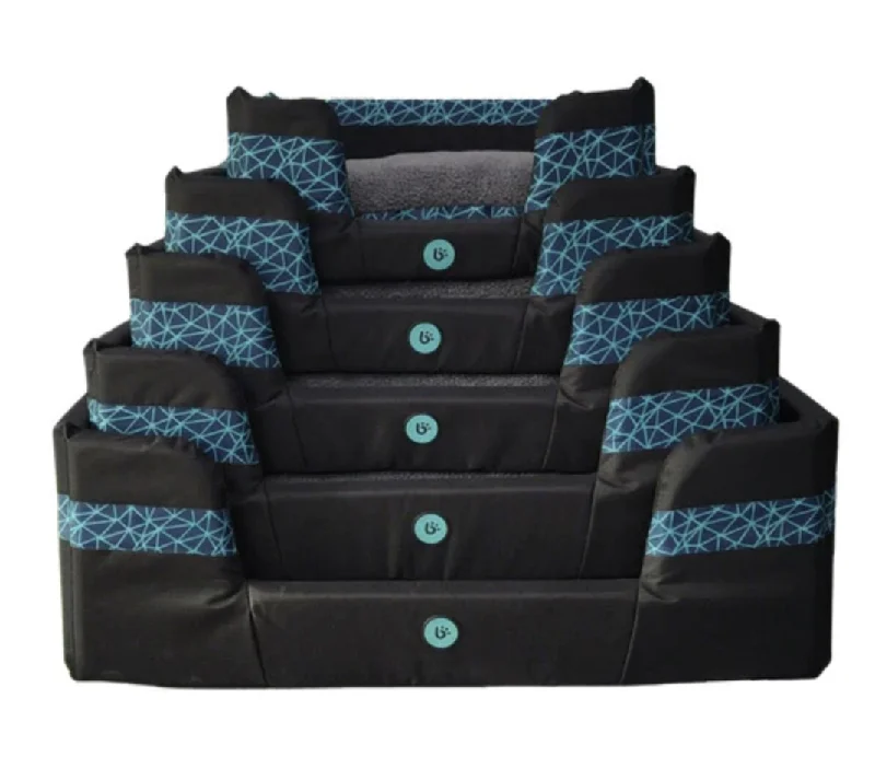 - Degradable pet feces bagBonofido Stay Dry Basket - Blue Diamond/Black - Large