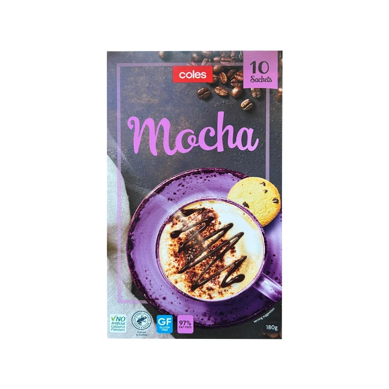 - Automatic temperature adjustment cat bedColes Mocha Coffee Sachets 180g