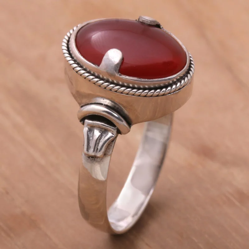 - Winter dog thick down jacketDragon Eye Unique Sterling Silver and Carnelian Ring