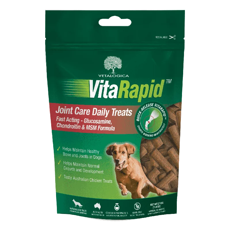  -Splash-proof food bowl AND Anti-choking slow food bowlVitaRapid® Joint Care Daily Treats For Dogs - 210g