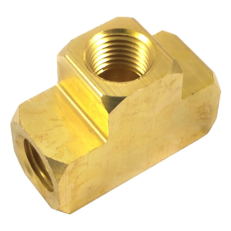 ---Brass Tee, 1/4 in NPT