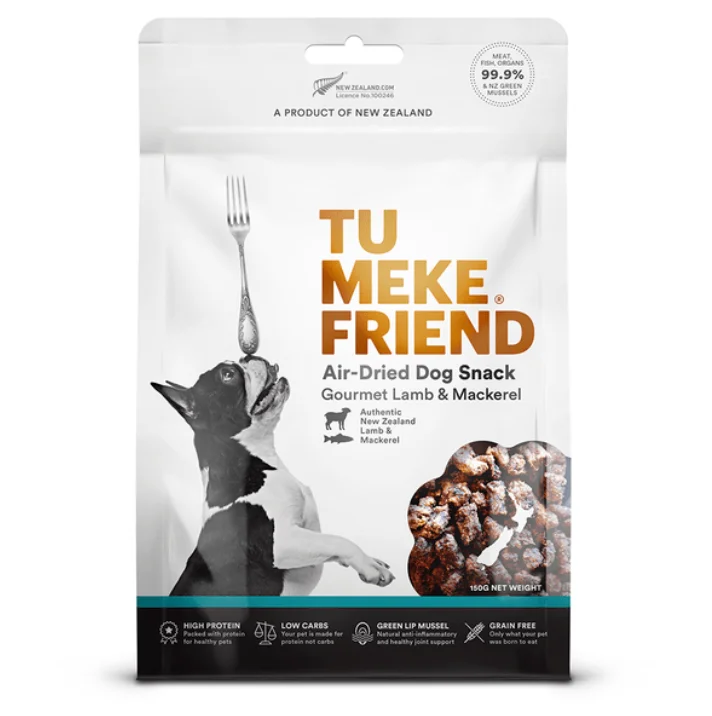 ---Tu Meke Air-Dried Dog Snacks - Gourmet Lamb & Mackerel (150g)