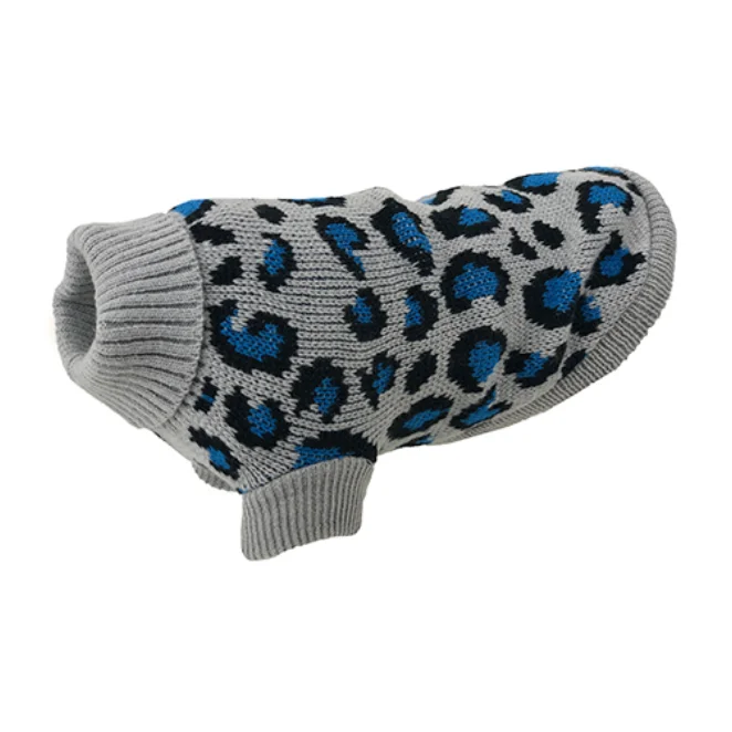 - Teething and chewing toys for puppiesHuskimo Jumper -  Leopard Blue (52.5cm)