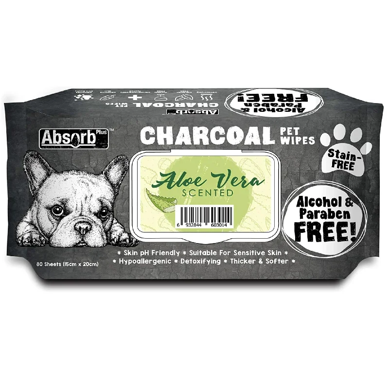 - Elderly dog ​​joint care mattressAbsorbPlus Wipes (Charcoal) - Aloe Vera (80 Pack)