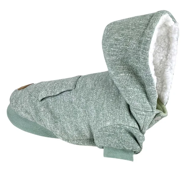 - Postoperative pet anti-licking Elizabethan collarHuskimo Hoodie -  Mt Snowy - Eucalyptus (60cm)