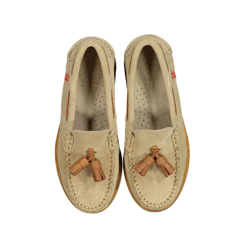 Pet ProductsPapanatas Beige Suede Classic Tassel Loafers