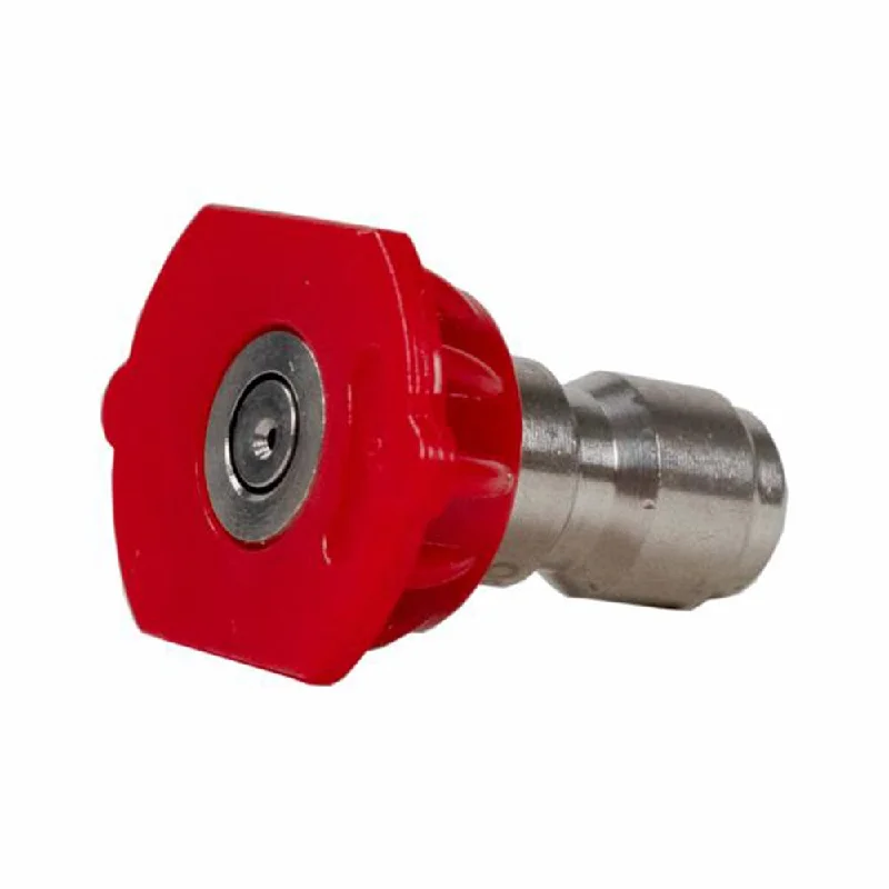 ---High Pressure Nozzle, Red, 0 Degree, 3.0 Orifice