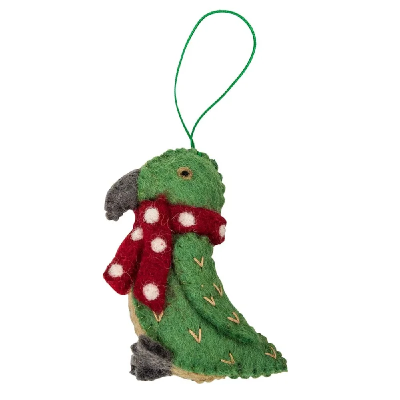 - Winter warm clothes for short-haired dogsFairtrade Felt Christmas Decoration - Kea Parrot