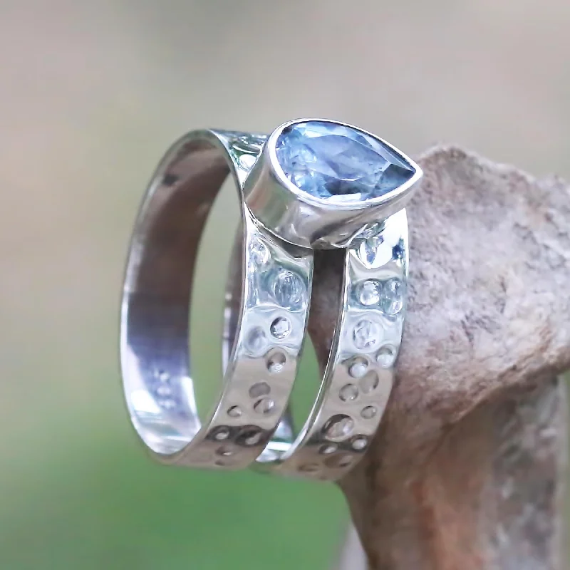 - Winter warm clothes for short-haired dogsBlue Drop Artisan Crafted Blue Topaz and Sterling Silver Cocktail Ring