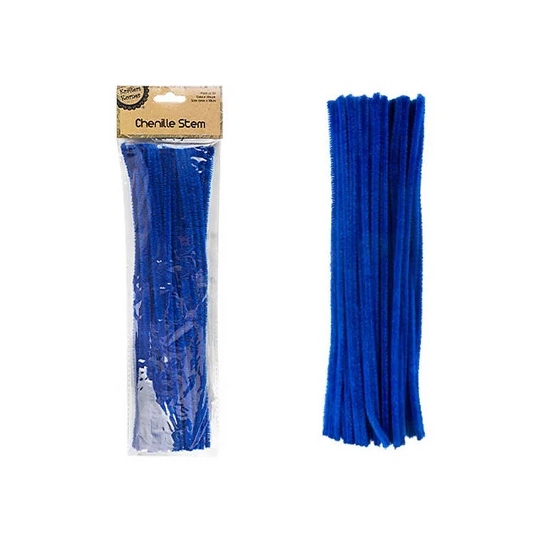 - Natural latex pet mattressChenille Stems, Royal Blue, 50pk