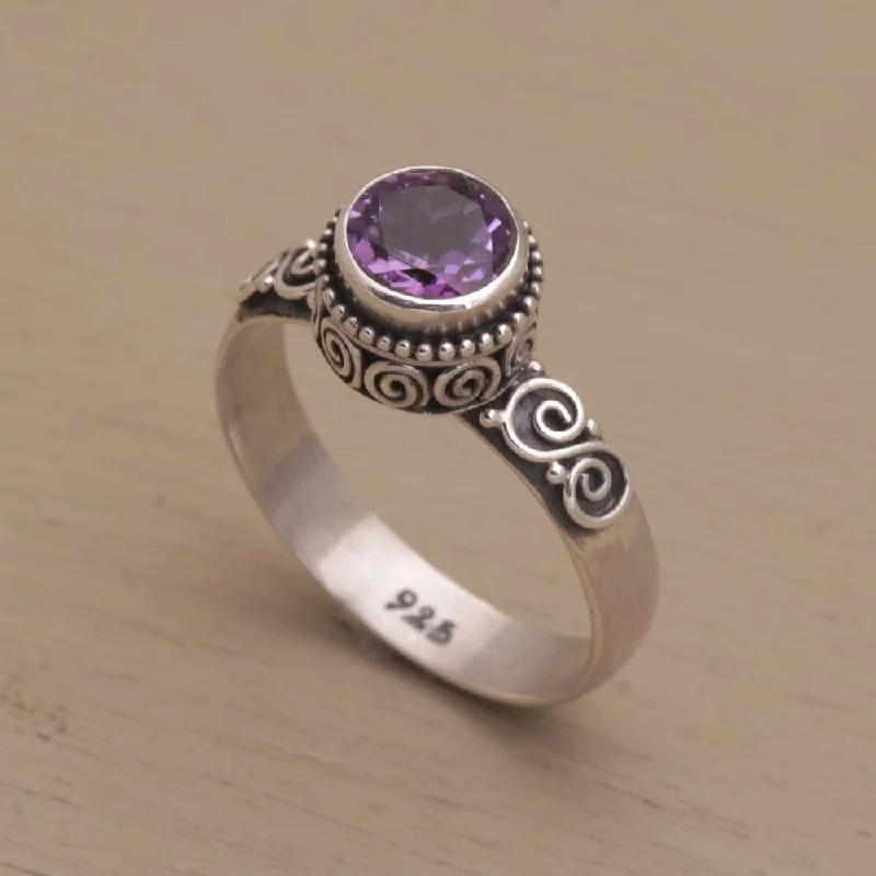 - Natural latex pet mattressShadow Of The Crown Amethyst Single Stone Ring in Sterling Silver