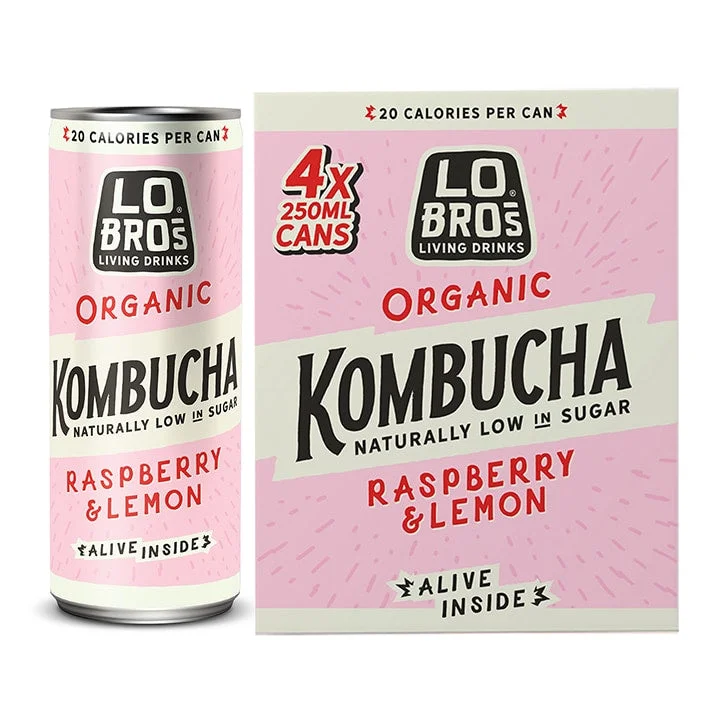 - Degradable pet feces bagLo Bros Organic Kombucha Raspberry & Lemon 4 x 250ml