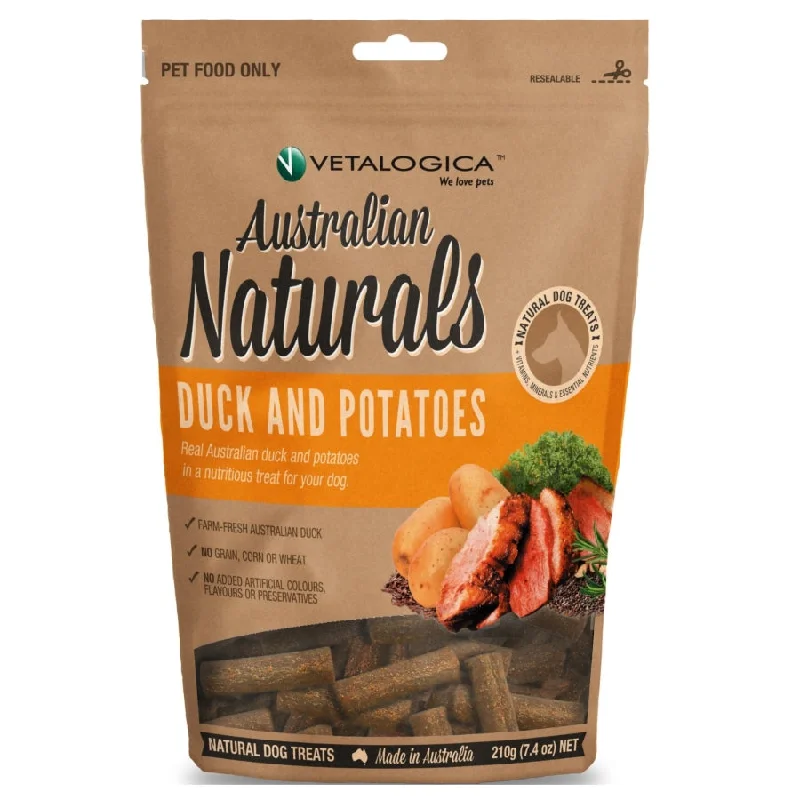 Pet ProductsAustralian Naturals Duck and Potato Treats for Dogs 210g