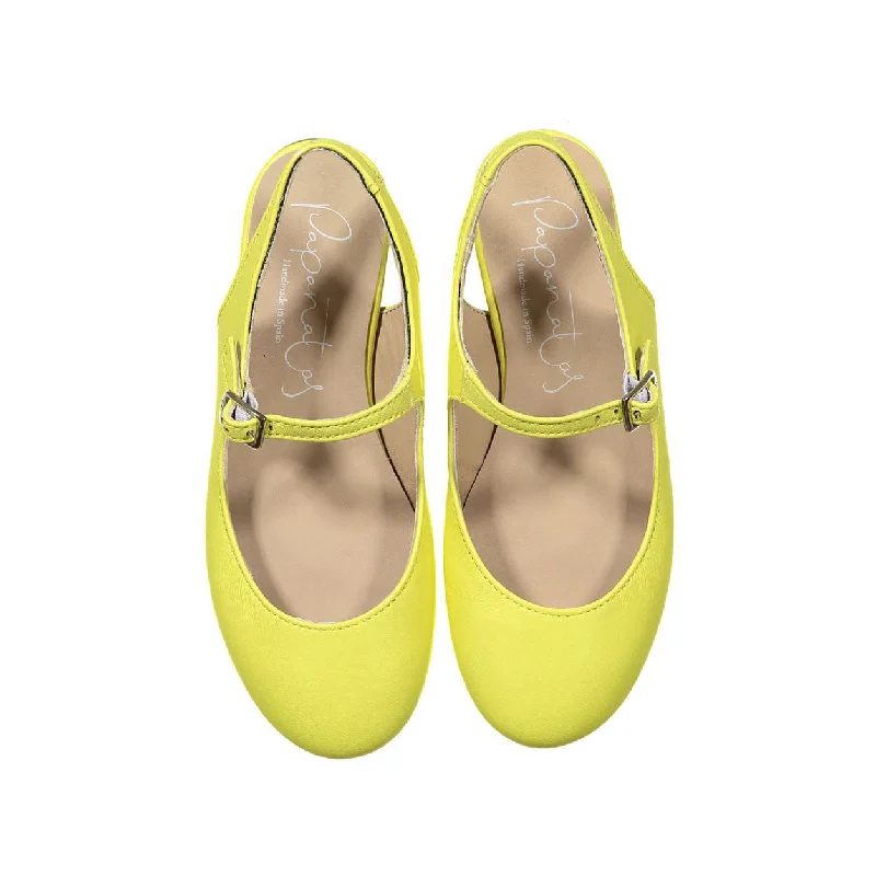 - Cat anti-jump window safety netPapanatas Lemon Leather Slingback Mary Janes