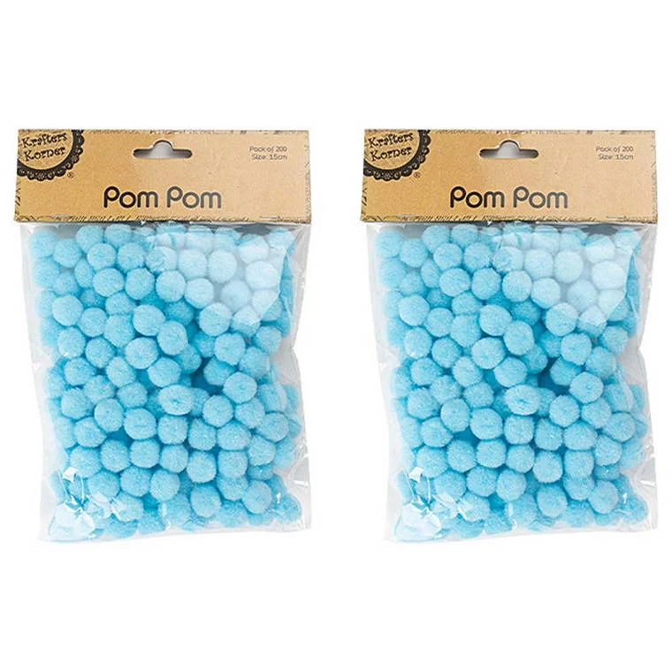 - Degradable pet feces bagPom Pom, Light Blue, 200pk, 1.5cm