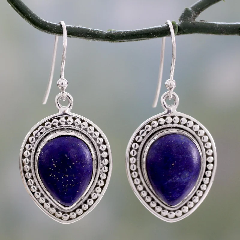  -Anti-scratch scratching board AND cat bed in oneRoyal Droplets Artisan Crafted Lapis Lazuli Indian Dangle Earrings