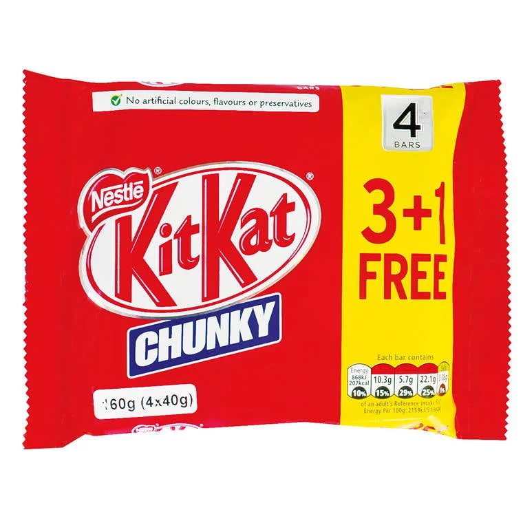 ---Nestle Kit Kat Chunky, 4pk