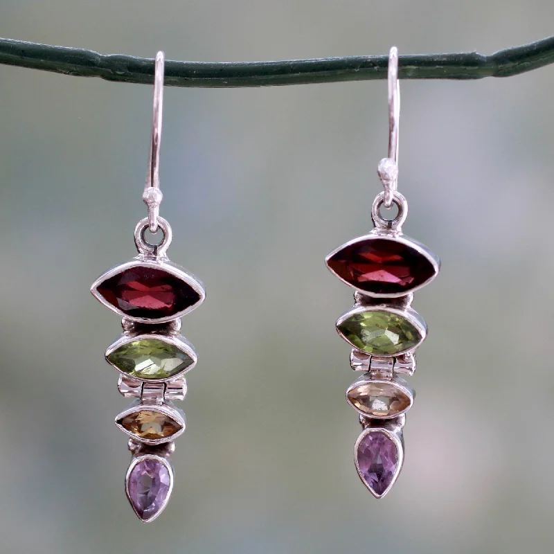 - Deodorizing cat litter tofu litterFantastic Quartet Gemstone Dangle Earrings with Garnet and Peridot