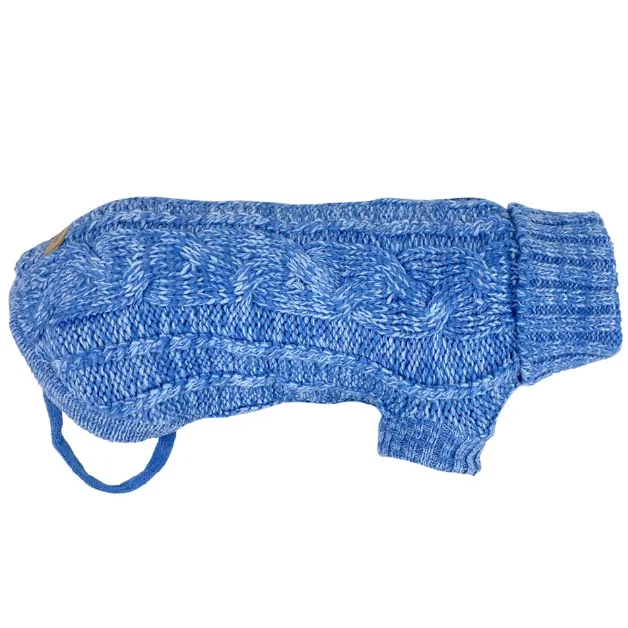 - Pet tear stain cleaning wipesHuskimo Jumper -  Cableknit - Chambray Blue (33cm)