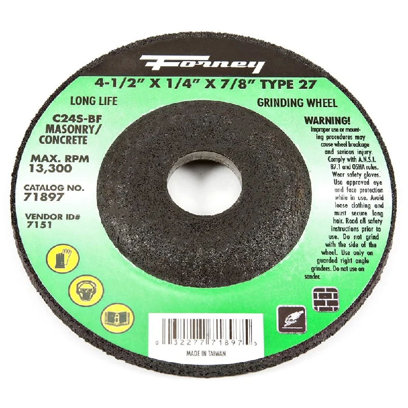 - Foldable and portable cat bagGrinding Wheel, Masonry, Type 27, 4-1/2 in x 1/4 in x 7/8 in