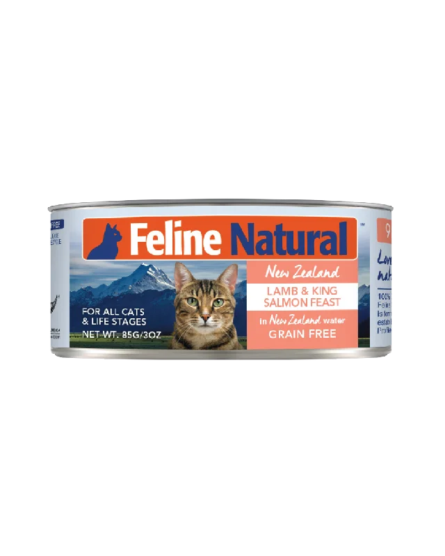    - Cat food for spayed/neutered cats  Feline Natural - Lamb & King Salmon (Wet Cat Food)