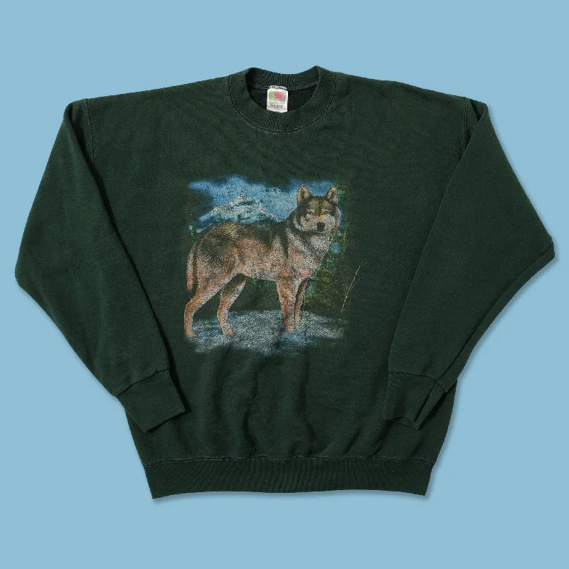 - ​​Christmas pet Christmas clothingVintage Wolf Sweater XLarge