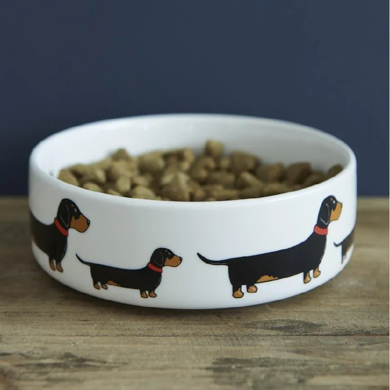  . **Dog traction rope is automatically retractable**Sweet William - Dachshund/Sausage Dog - Dog Bowl