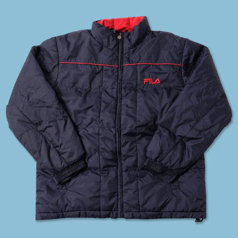 - Remote interactive pet feederVintage Fila Padded Jacket Large