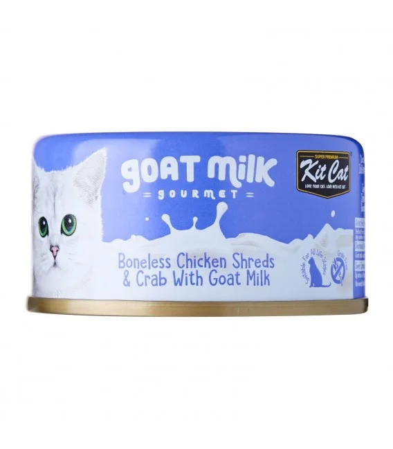    - Wholesale cat food prices  Kit Cat - Boneless Chicken Shreds & Crab With Goat Milk (Wet Cat Food)