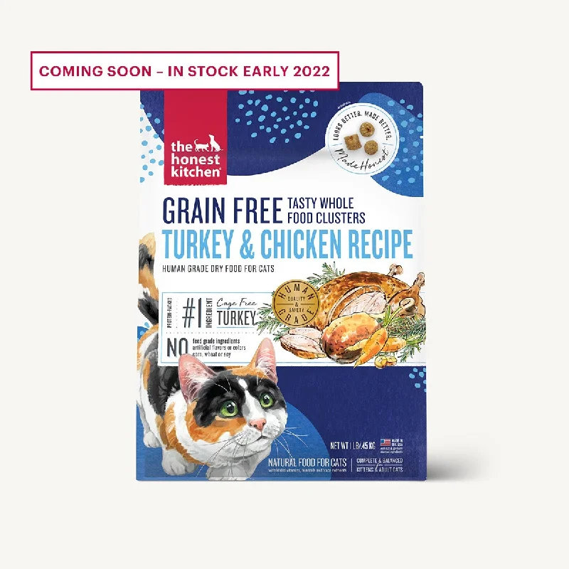  . **Special Needs**  The Honest Kitchen - Grain Free Turkey & Chicken Clusters (Dry Cat Food)