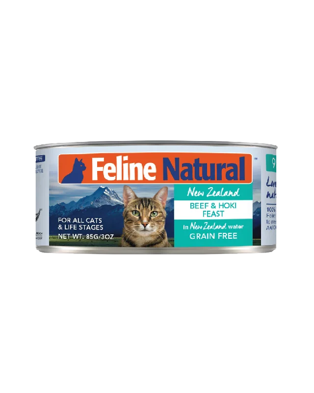    - Hypoallergenic cat food  Feline Natural - Beef & Hoki (Wet Cat Food)