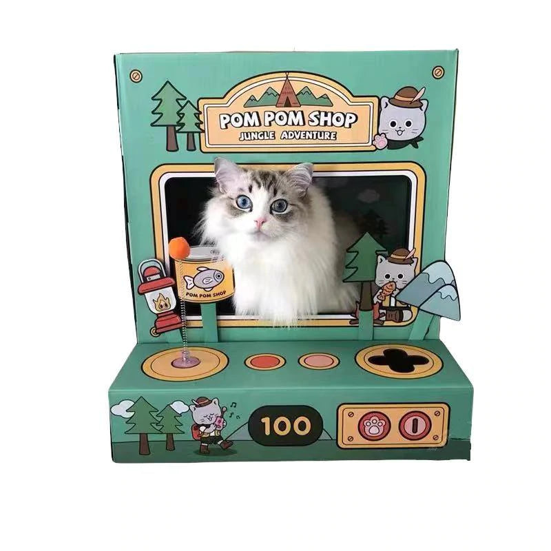    - Natural ingredient cat food  POM POM SHOP - Cat Scratcher - Forest Video Arcade