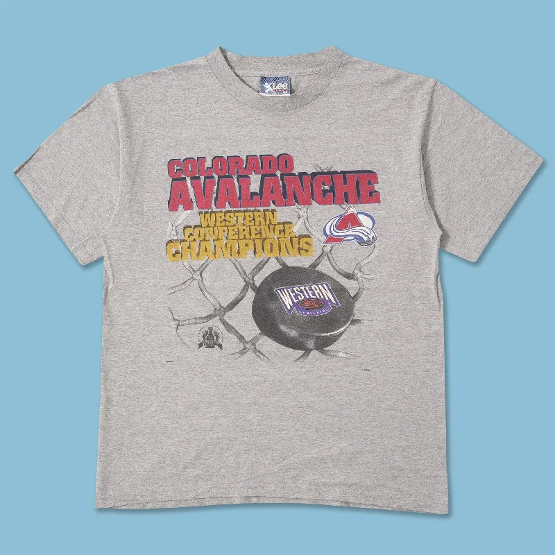 - Cat anti-jump window safety netVintage Colorado Avalanche T-Shirt Large