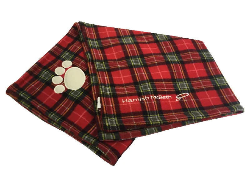 - Parrot climbing and standing wooden frameHamish McBeth Pet Blanket - Tartan Red