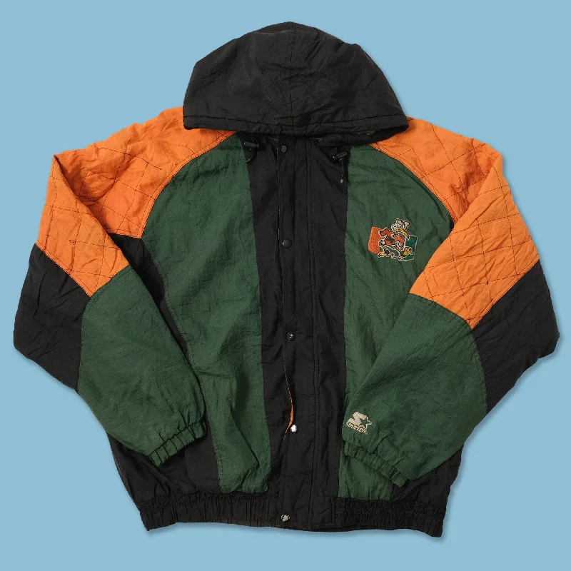 - Winter warm clothes for short-haired dogsVintage Starter Miami Hurricanes Padded Jacket XXL