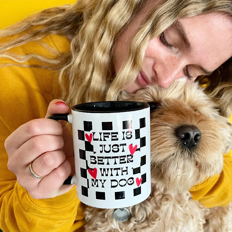  . **Pet toys are bite-resistant and wear-resistant**Life Is Better With My Dog Check Mug